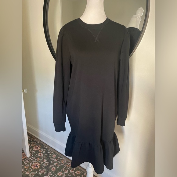 NWT Lauren Ralph Lauren sweatshirt Fleece Drop-Waist Dress size medium - Picture 7 of 8